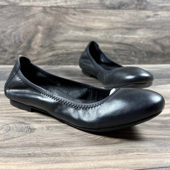 NIB Born Julianne 8M Black Leather Ballet Flats - Picture 7 of 11
